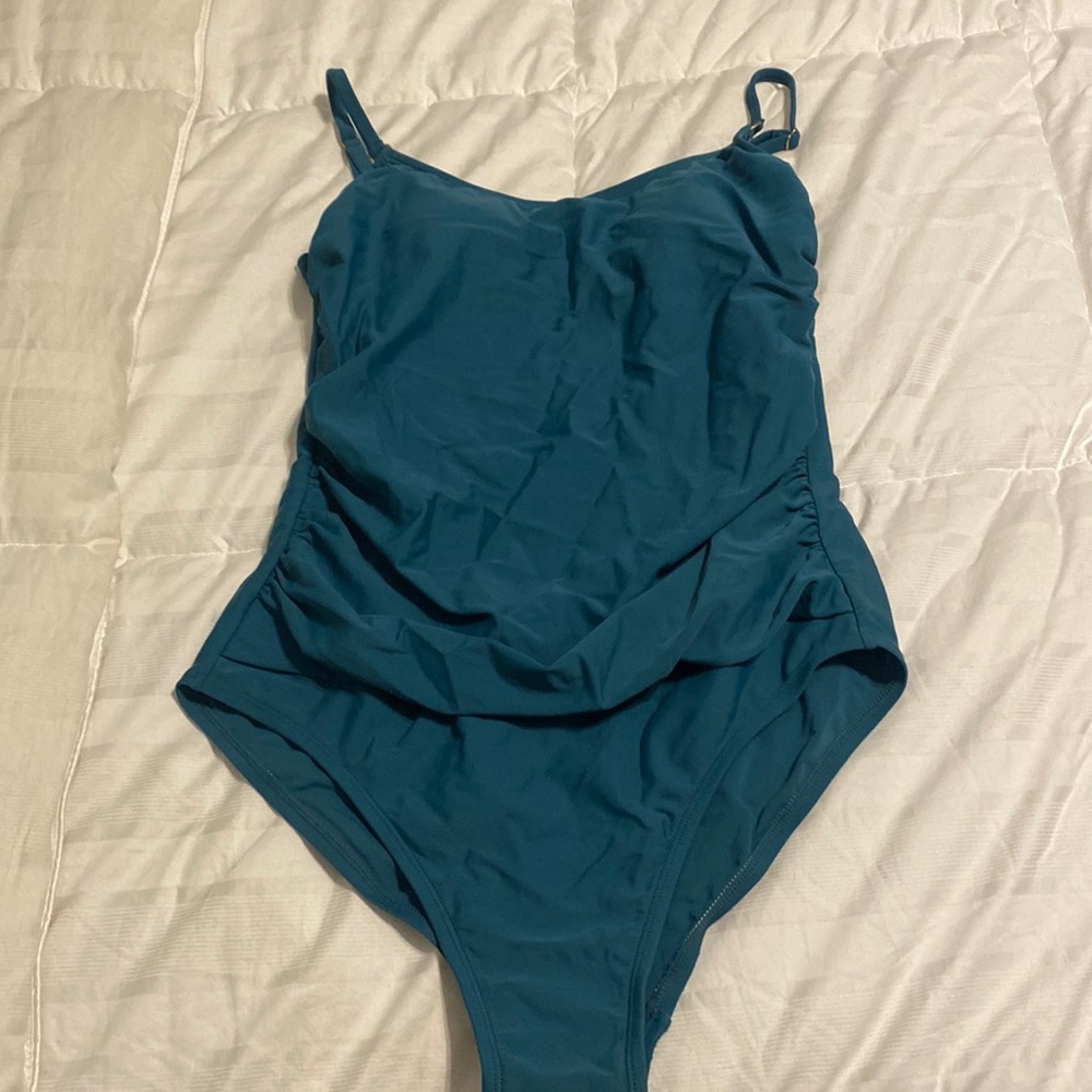 Teal blue ONE-PIECE